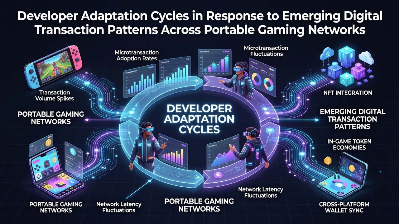 Developers reviewing transaction data on portable gaming platforms