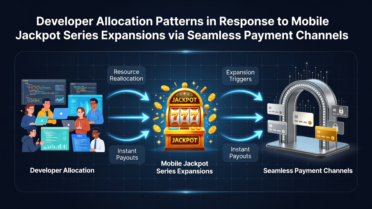Developer teams reviewing allocation strategies for expanding mobile jackpot series supported by seamless payment systems
