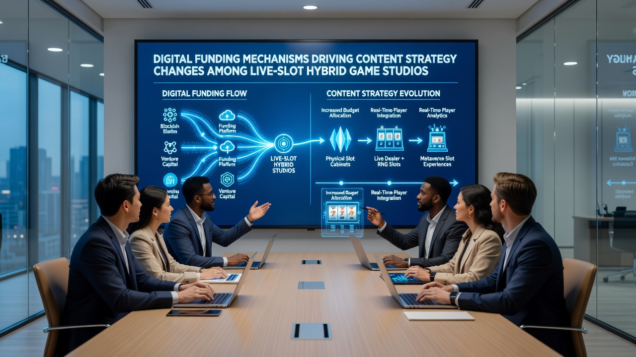 Live-slot hybrid studio workflow illustrating content strategy adjustments driven by digital funding and wallet integrations