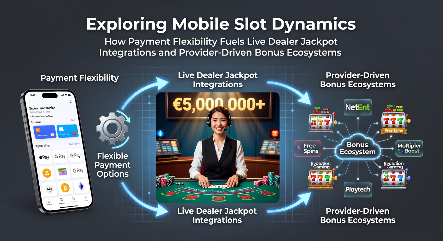 Mobile slot interface showing flexible payment options integrated with live dealer jackpot features