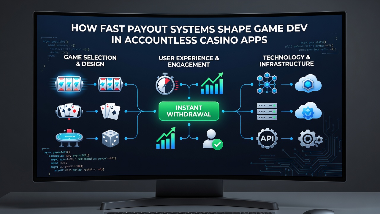 Fast payout systems in accountless casino apps showing instant withdrawal interfaces and mobile slot interfaces