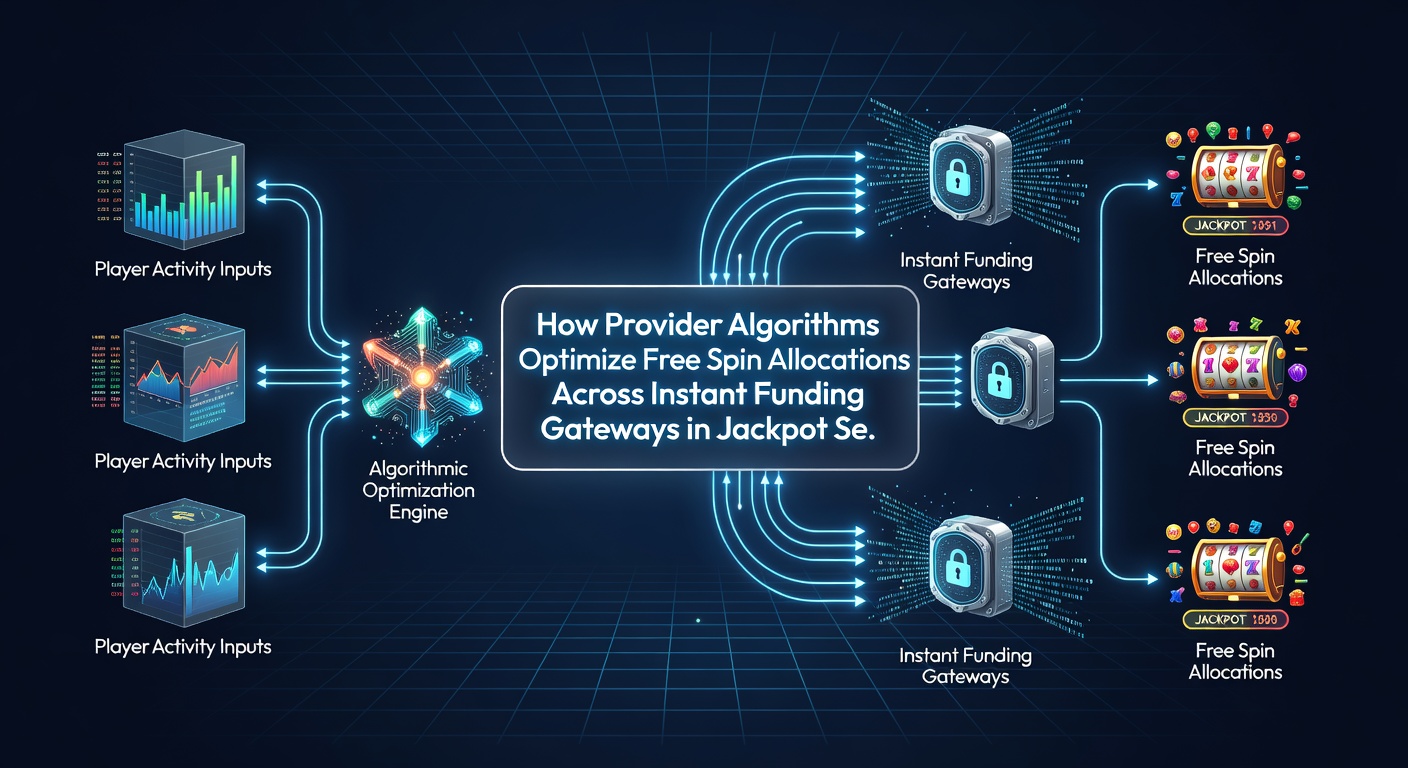 Illustration of data flows between instant funding gateways and jackpot series algorithms for free spin optimization