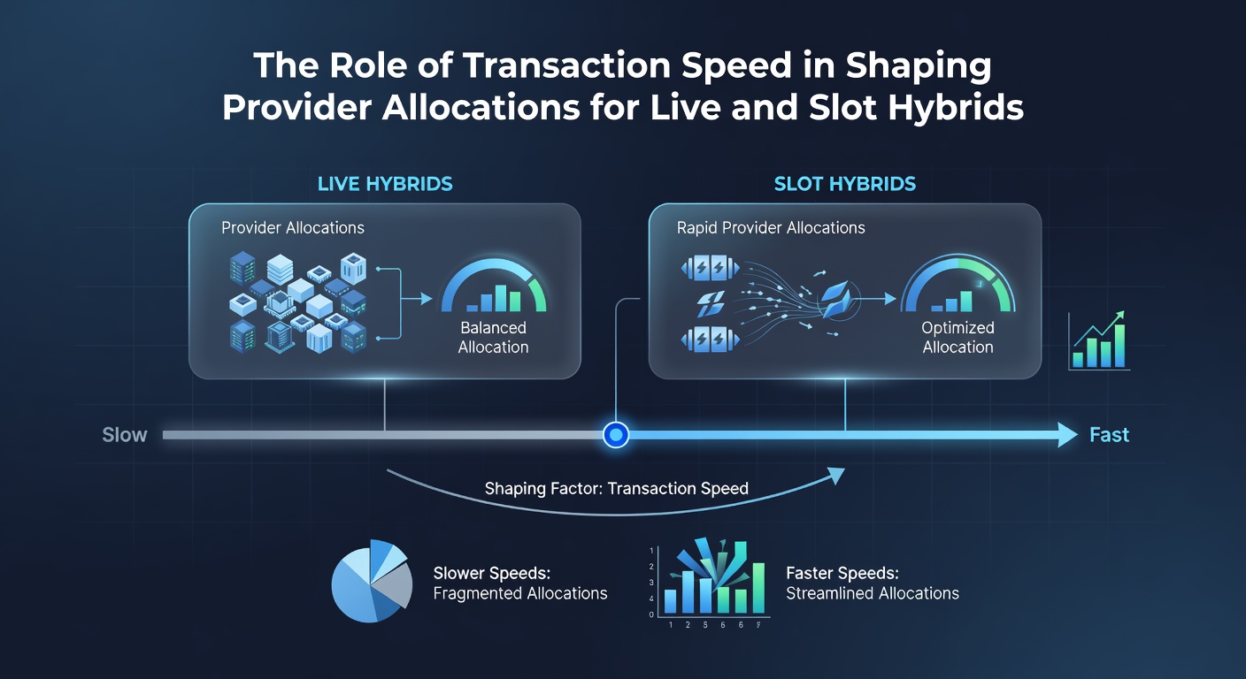 Chart displaying allocation percentages for live versus slot components across various transaction speed tiers in 2026