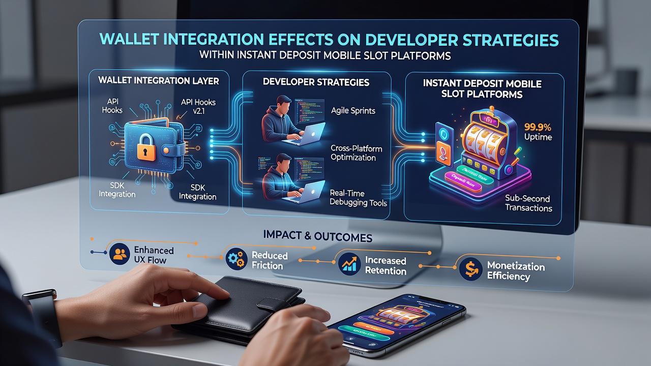 Mobile slot gameplay screen highlighting integrated wallet balance display and instant deposit button
